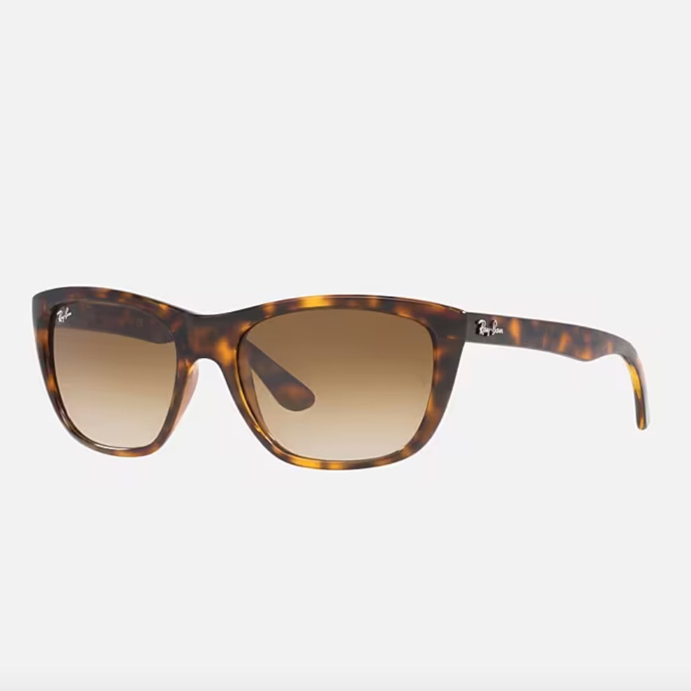 Ray-Ban Rb4154 Polished Light Havana Unisex Sunglasses New With Brown Case